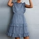 thumbnail image 2 of Vestido, vestido suelto sin mangas plisado con escote redondo, poliéster para encuentros diarios LYUMO Lustrado y Reparación de Zapatos, 2 of 5