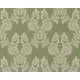 thumbnail image 1 of Tessuto, Baroque Tissu Vert Rouleau de Papier Peint, Décoration Murale Accent, 1 of 2