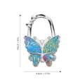 thumbnail image 4 of Butterfly Handbag Hanger Office Table Purse Hook Table Hook Holder Metal Purse Hook, 4 of 4
