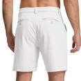 thumbnail image 4 of FEN AI Mens Casual Summer Shorts Elastic Waist Lightweight Hiking Shorts White Golf Shorts, 4 of 9