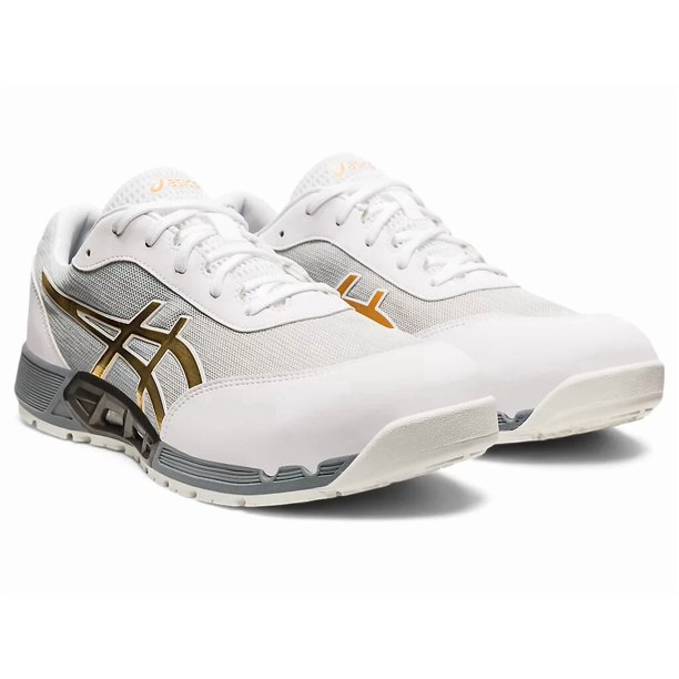 ASICS Winjob? CP212 AC 1271A045 101 Width 3E White Pure Gold Safety