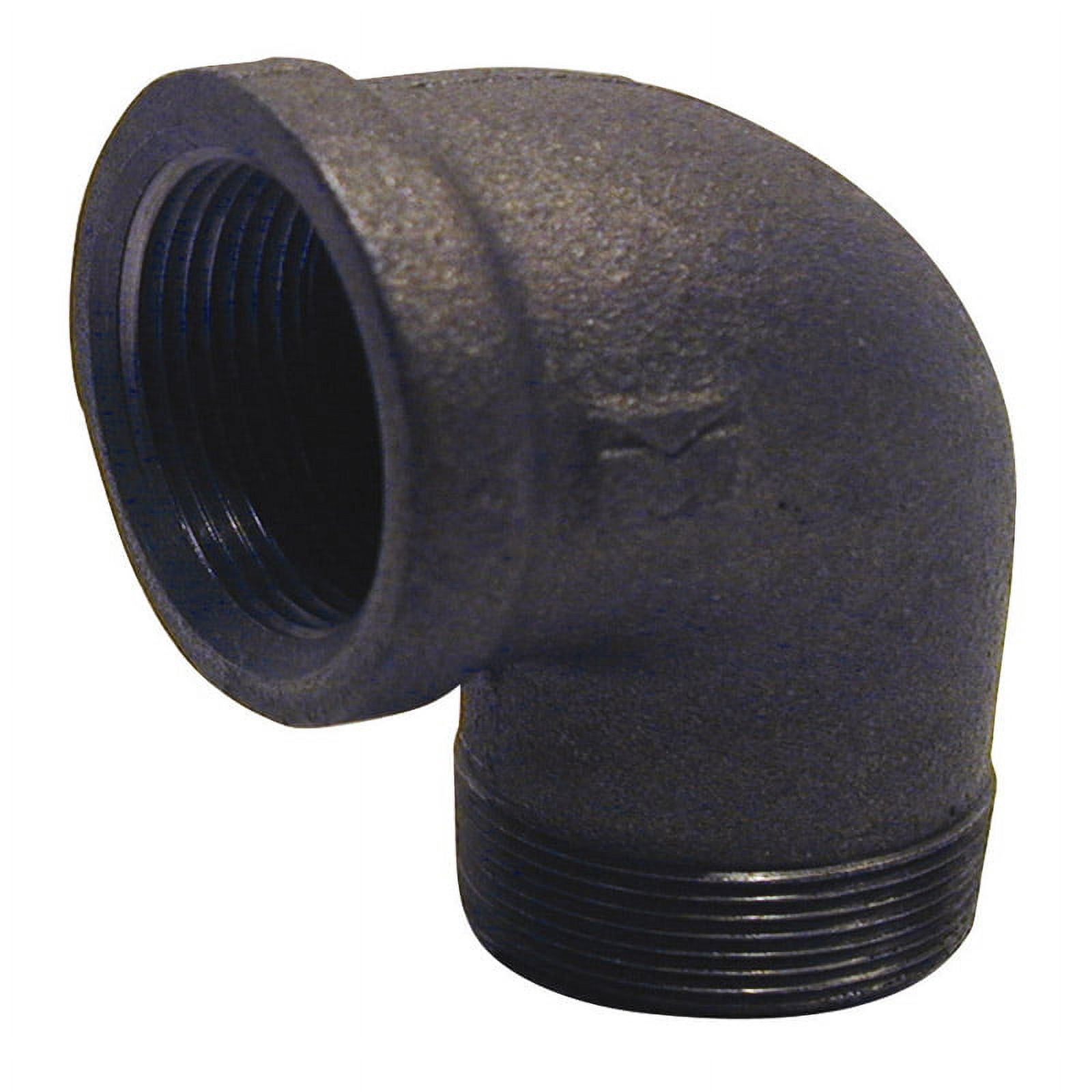 BK Products 1-1/4" Black Malleable Iron Street Elbow (45 Degree, FPT X MPT)