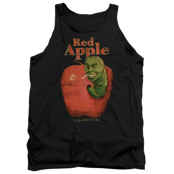 Pulp Fiction Red Apple Adult Tank Top Black