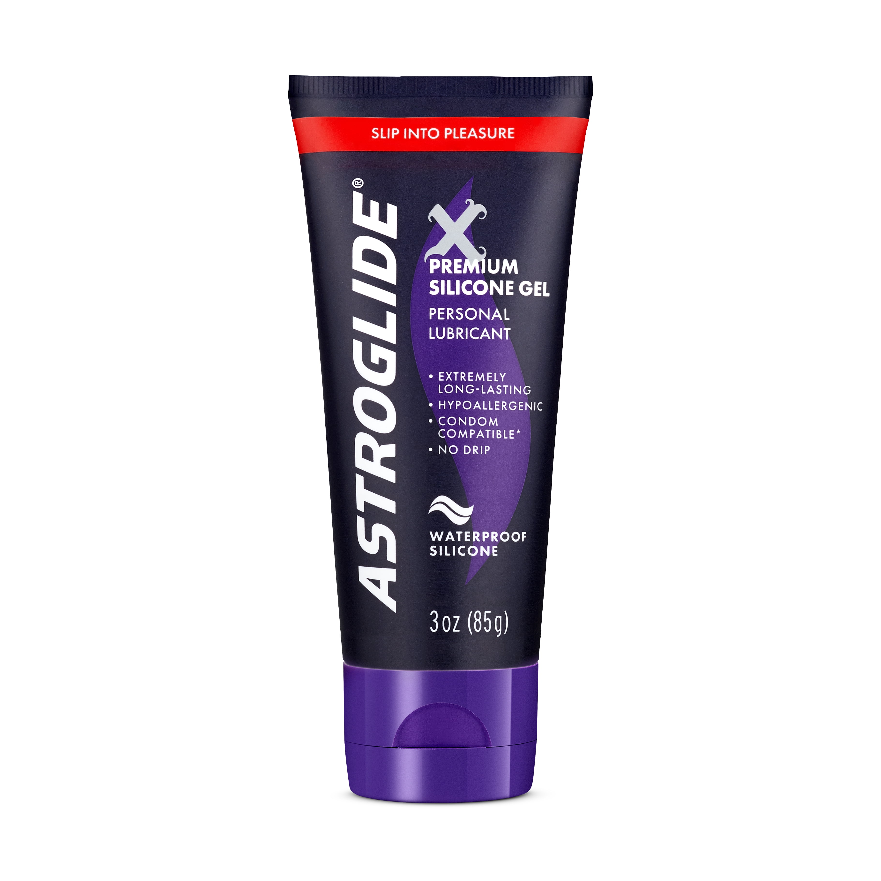 (2 pack) Astroglide X Gel, Premium Silicone Gel Personal Lubricant, Waterproof Lube, 3 oz