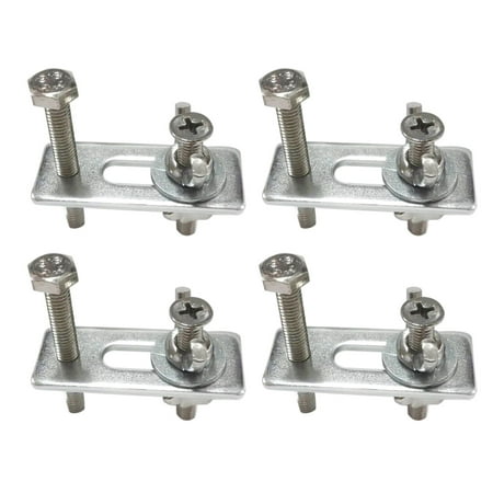 

Sofullue 4 Pieces/Set T-Track Hold Down Clamps M6 50x20x56mm/1.97Lx0.79Wx2.20H CNC Tool
