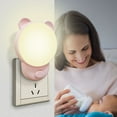 thumbnail image 6 of Toddlers Children's Plug  EU Cute Bedside Wall Lamp Led Light Bear Night Lights Bedroom Nightlight PINK C, 6 of 8