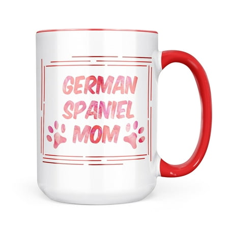 

Neonblond Dog & Cat Mom German Spaniel Mug gift for Coffee Tea lovers