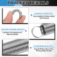thumbnail image 4 of Uxcell Extension Spring, 2pcs Wire Diameter 0.03", OD 0.31", Free Length 4.7", Silver, 4 of 7