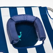 Ostrich Chaise Lounge, Facedown Beach Camping Pool Tanning Chair, Stripe