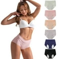 thumbnail image 2 of Spdoo Period Underwear for Women Menstrual Panties Womens Leak Proof High Waist Cotton Postpartum Panties Briefs Regular & Plus Size, 2 of 8