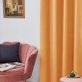 thumbnail image 3 of ZOPZO Grommet Blackout Curtains 2 Panels, Noise Reducing, Orange Flame, 52W x 84L Inch, Thermal Insulated Energy Saving Window for Dining Room, 3 of 5