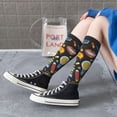 thumbnail image 5 of Naloa Teeth Thigh High Socks Extra Long Stretchy Sock Women Over Knee High Opaque Stocking Daily Wear, 5 of 6