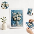 thumbnail image 3 of Gardjoe Framed Pearl Painting Kit with 12x17cm Canvas for DIY Floral Art Decor, 5D Diamond Craft Set for Adults, Beginner-Friendly Home Accent, 3 of 5