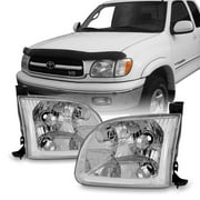 AKKON - For 2000-2004 Toyota Tundra Regular | Acees Cab OE Chrome Replacement Headlight [W/O Corner Light]