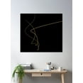 thumbnail image 2 of Kintsugi 2 Black #Kintsugi #Art #Decor #Buyart #Japanese #Gold #White #Kirovair #Design Poster Wall Art, Modern Wall Decor For Living Room Bedroom, 8x12 UNFRAMED, 2 of 3