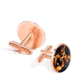 thumbnail image 3 of Collie Men's Stainless Steel Cufflinks for Suit and Tie Formal Occasions, 3 of 6
