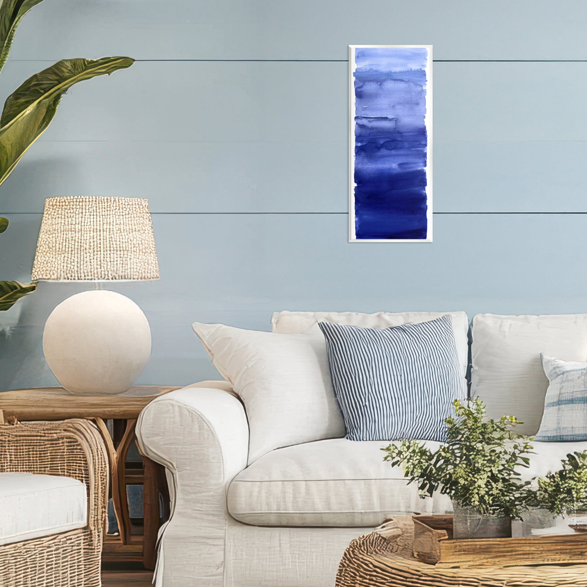 Stupell Industries Indigo Blend Gradient Wall Plaque Art, design by Allie Corbin