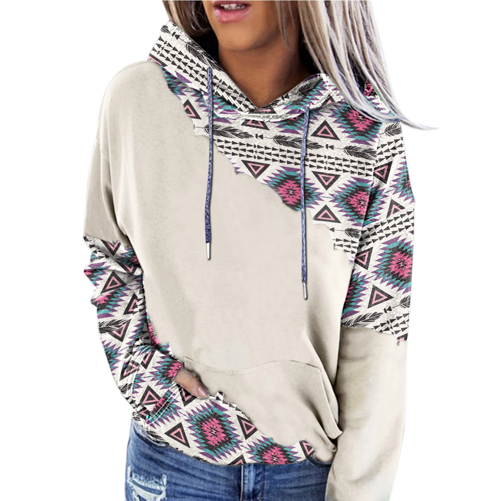 Womens Aztec Hoodie