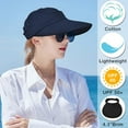 thumbnail image 6 of Sun Hats for Women Wide Brim UV Protection Sun Hat Summer Beach Packable Visor, 6 of 6
