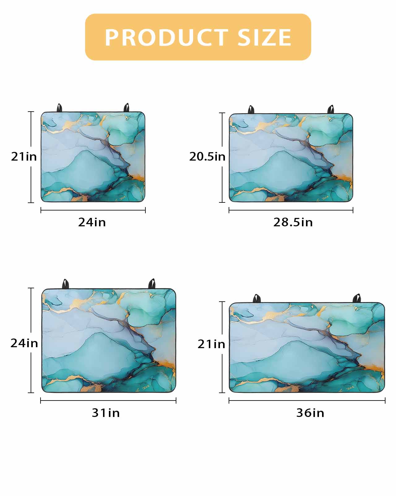 nqOlkjepod Large Induction Cooktop Protector Mat 36"x21", Teal Marble Stove Top Covers for Electric Stove, Green Blue Abstract Art Aesthetic Decorative Stove Burner Cover Mats, Glass Top Stove Cover