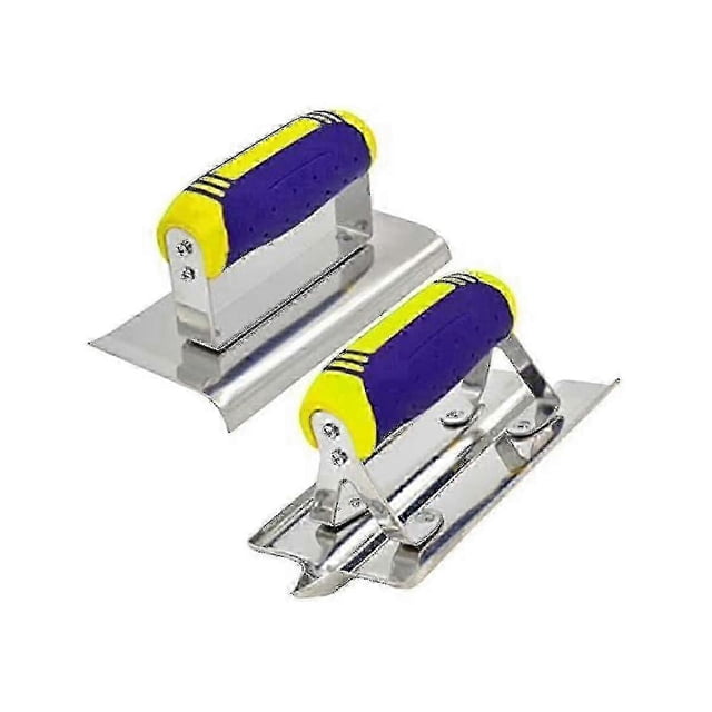 Stainless Steel Concrete Hand Edger Groover Tools Set For Plaster Stucco Cement Finishing