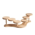 thumbnail image 4 of Soporte de madera de varios niveles para exhibición de joyas, hecho a mano, decorativo Doble cara, 4 of 9
