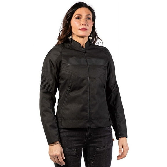 Icon Overlord 3 CE Womens Textile Motorcycle Jacket Black LG