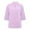 Purple, variant on Button-Up Shirts Elbow-Length, Notch Neck Shirts for Women's Button Down Shirts Cotton Linen PlusLinen Shirts Solid | Workwear for Women's Plus Purple XXL
