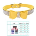 thumbnail image 3 of tredstone Bling Crystal Cat Collar Metal Adjustable Puppy Bow Tie Rhinestone Soft Collars Pet Supplies for Small Medium Dogs, 3 of 3