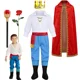 thumbnail image 2 of Nuevo disfraz de príncipe E-Eric para Halloween para niños, conjunto de ropa de fantasía de la realeza para fiesta de cumpleaños, disfraces de príncipe azul para niños, 2 of 5