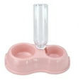 thumbnail image 1 of Distributeur d'Eau pour Animaux, Bol de Boisson Automatique pour Animaux, Bol Double 500ml avec Récipient Transparent, Rose, 1 of 1