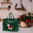 thumbnail image 5 of Linnome Portable Non-Woven Christmas Gift Bag, Reusable Shopping Bag for Holiday Present Wrapping Storage and Carrying, 5 of 6