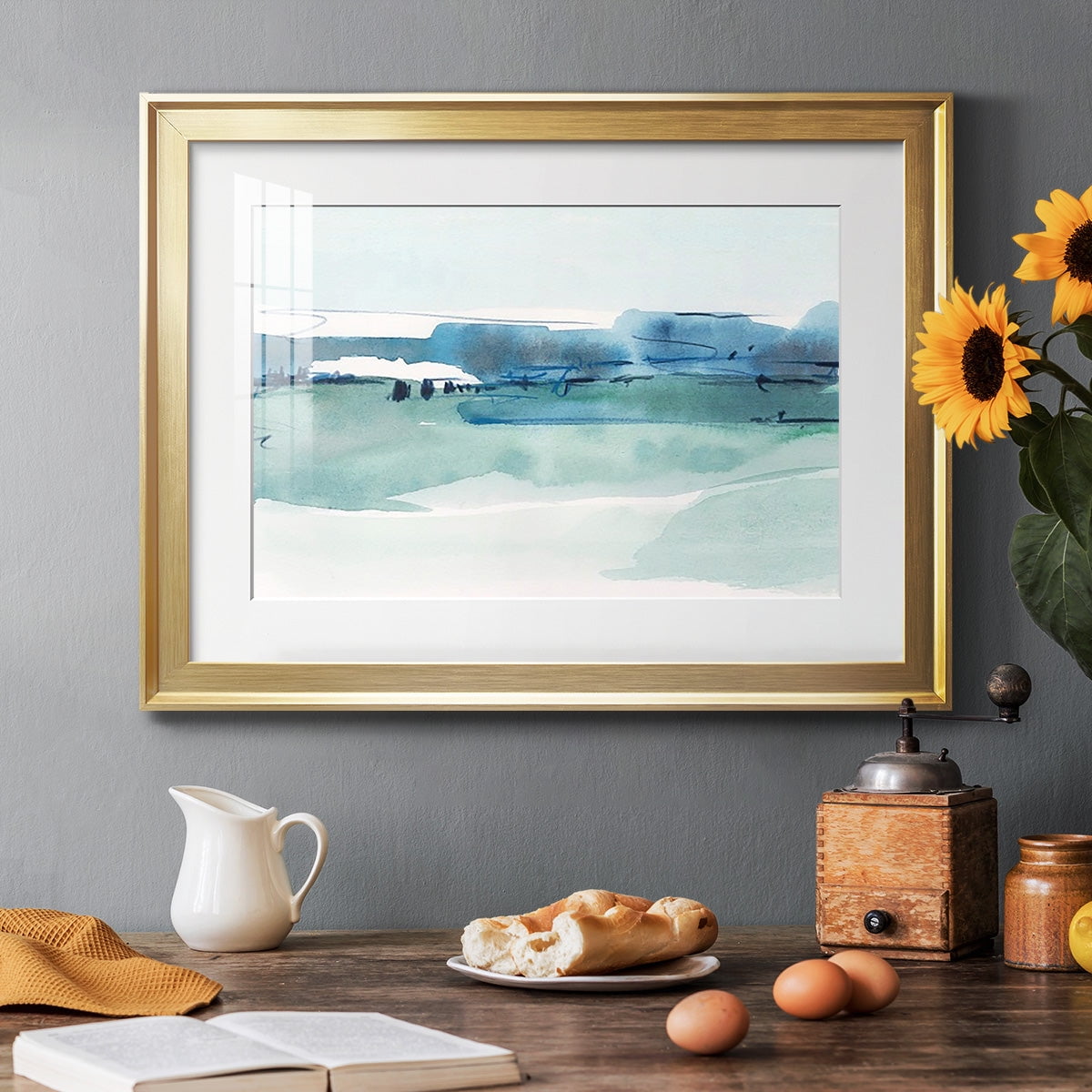 Ultramarine Vista I Premium Framed Print - Ready to Hang