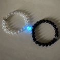 thumbnail image 1 of Bracelet Couple Magnétique avec Breloques Papillon Lumineux Coloré, 1 of 10