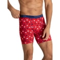 thumbnail image 7 of Fruit of the Loom Men's Americana Stretch Boxer Briefs, Moisture Wicking Underwear, 3-Pack, 7 of 7