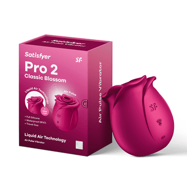 Satisfyer Pro 2 Classic Blossom |Air-Pulse Clitoris Stimulating Vibrator with Liquid-Air Technology | Waterproof (IPX7) | Rechargeable Battery | Skin-Friendly Silicone