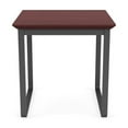 thumbnail image 4 of Gansett Reception Waiting Room Steel End Table / Charcoal Steel / Mahogany, 4 of 7