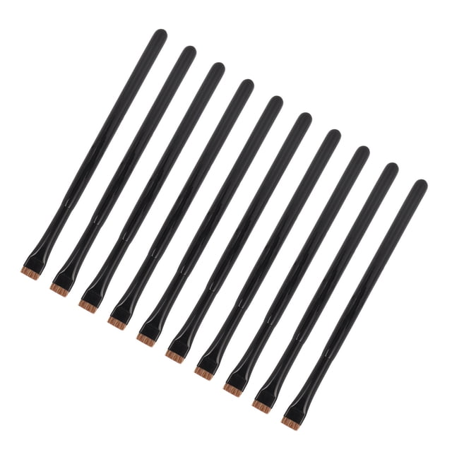 Brow Liner Brush, Eyeliner Brush 10pcs Ultra Thin Hair Ergonomic Safe Portable For Powder Rooms ANGGREK Eyeliner Eyebrow Brush