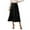 Z981 Black, variant on Landzoo Women'S Skirts Solid Color Elastic Waist Summer Breathable Women A-line Skirt Size L Black