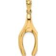 thumbnail image 1 of 14K Yellow Gold Polished Wishbone Pendant (30 X 10) Made In United States yc814, 1 of 6