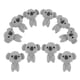 thumbnail image 1 of Mini Koala Figurines Resin Animal Sculpture Decorative 10Pcs Collection, 1 of 4