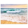 thumbnail image 2 of Vagues en Mousse Éclaboussant le Sable - Impression sur Toile Paysage Marin, 2 of 3