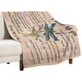 thumbnail image 5 of Dragonfly Blanket Memorial Sympathy Gifts for Girls Women Loved One I Never Left You Throw Blanket for Kids Adults Soft Warm Cozy Fleece Blanket for Couch Sofa \u200bBed 60"x80", 5 of 6