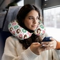 thumbnail image 6 of Balery Colorful Donuts Neck Pillow for Traveling, Upgraded Travel Neck Pillow for Airplane 100% Pure Memory Foam Travel Pillow for Flight Headrest Sleep, 6 of 8