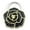 Black, variant on Elegant Foldable Handbag Hook Flower Design Table Holder Portable Desk Purse Hanger Metal
