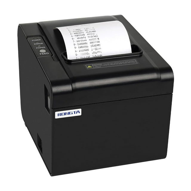 Rongta POS Receipt Printer, 80mm Thermal Printer, ESC/POS, Restaurant Kitchen Printer with Auto Cutter Support Cash Drawer,USB Serial Ethernet Receipts Printer for Small