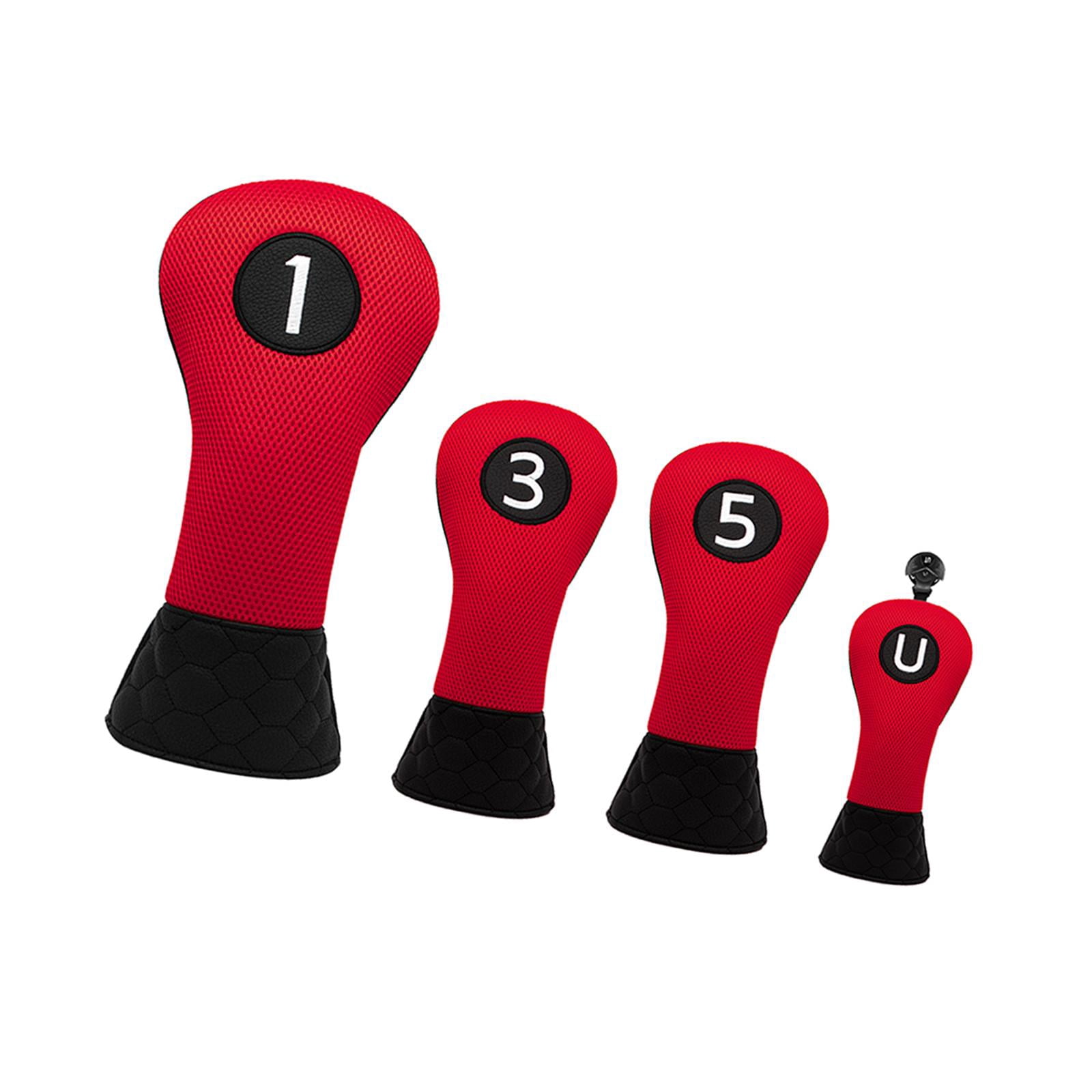 DimyFew Golf Wood Headcover Universal Anti Scratch Golf Driver Headcover Long Neck Golf 1 3 5 U