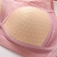 thumbnail image 5 of Plus Size Bras for Women, Audhol Supportive Wireless Push Up Bra Seamless Bra for Older Women Plus Size Lifting Lace Bra for Heavy Breast Full Coverage Bra Pink 40, 5 of 9