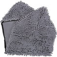 thumbnail image 3 of GFDYREE - Ultra Absorbent Microfiber Chenille Dog Bath Shammy Towel with Hand Pockets, Durable, Quick Drying, Washable, Prevent Mud Dirt (Color: Violet), 3 of 7