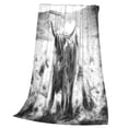thumbnail image 3 of Bingfone Yak Print Flannel Fleece Blanket Throw Blanket For Bed,Sofa,Couch,Travel,Camping(50"X40"), 3 of 9